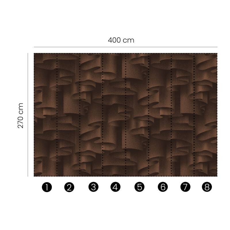 Digitaldruck-Tapete Braun, Bronze Guido Maria Kretschmer (2538M-13)