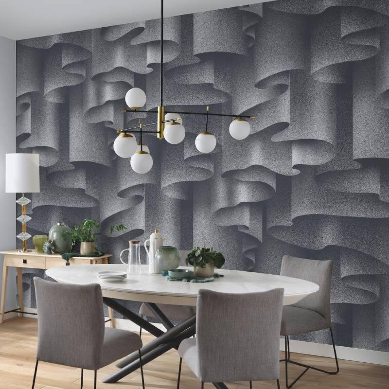 Digitaldruck-Tapete Grau, Silber Guido Maria Kretschmer (2538M-12)