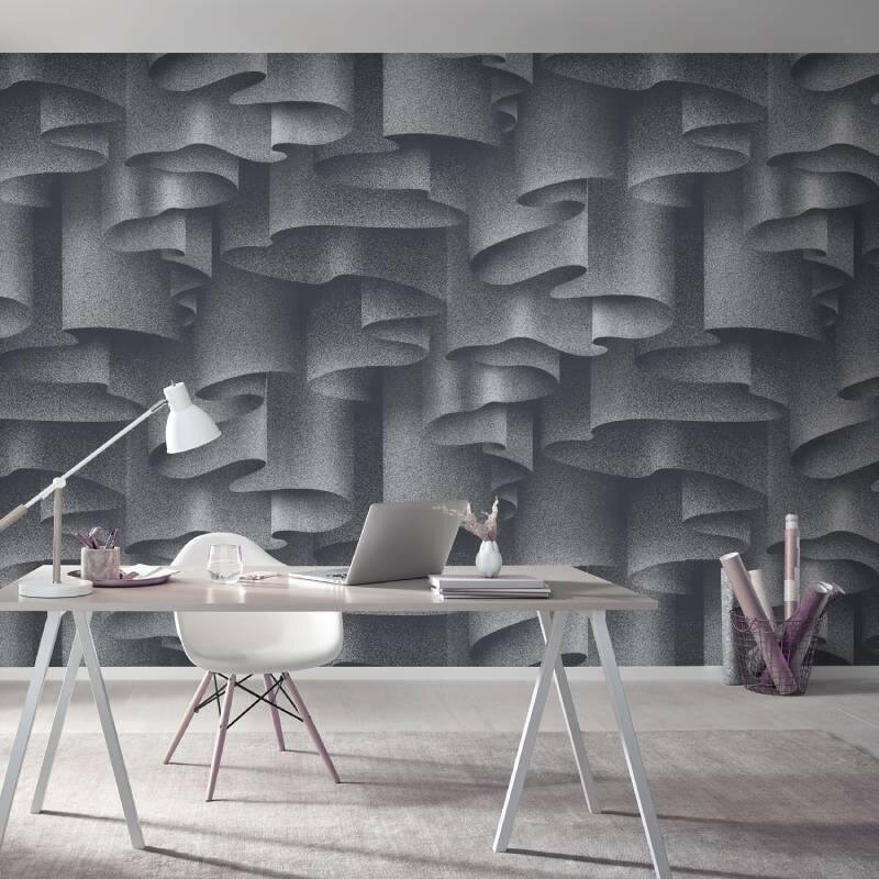 Digitaldruck-Tapete Grau, Silber Guido Maria Kretschmer (2538M-12)