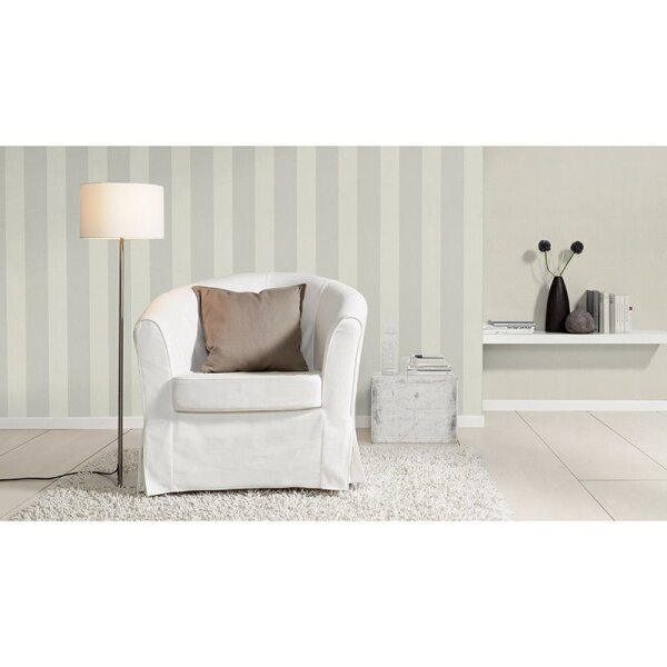 Tapete Grau, Silber, Greige Rasch Vliestapete (633474)