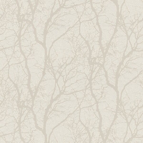 Tapete Grau, Silber, Weiß Rasch Vliestapete (633252)