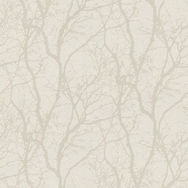 Tapete Grau, Silber, Weiß Rasch Vliestapete (633252)