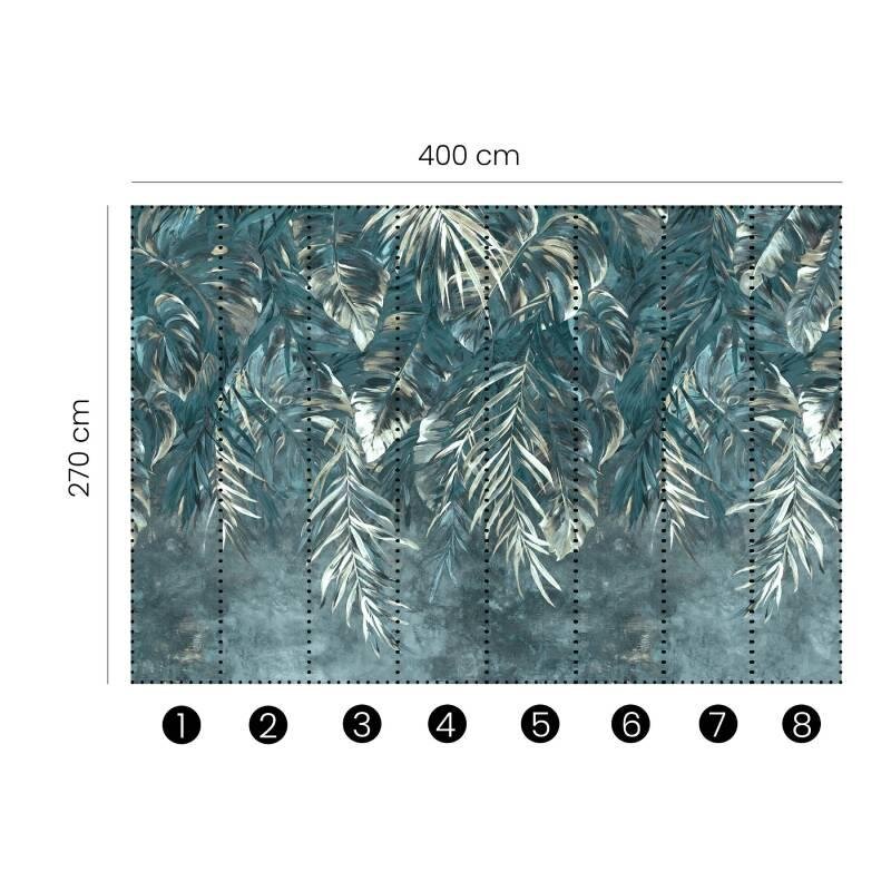 Digitaldruck-Tapete Grün, Petrol Guido Maria Kretschmer (2536V-13)