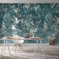 Digitaldruck-Tapete Gr&uuml;n, Petrol Guido Maria...