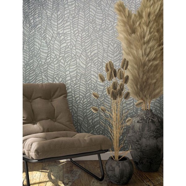 Tapete Grau, Silber Marburg Vliestapete (32974)