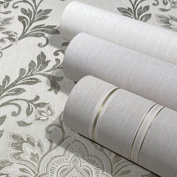 Tapete Beige, Creme, Gold, Kupfer Marburg Vliestapete (31573MT)