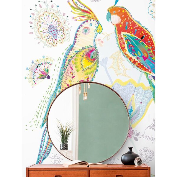 Digitaldruck-Tapete Bunt, Weiß livingwalls (389111)