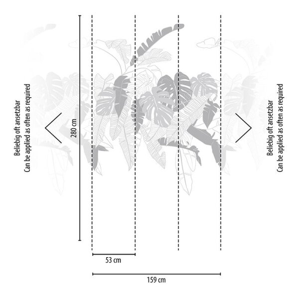 Digitaldruck-Tapete Grau, Silber, Weiß livingwalls (389101)