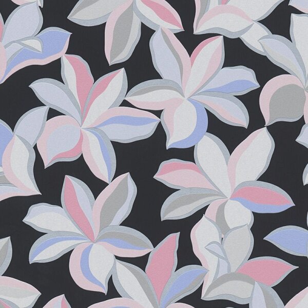 Tapete Grau, Silber, Rosa, Rose, Schwarz, Anthrazit livingwalls Vliestapete (389081)