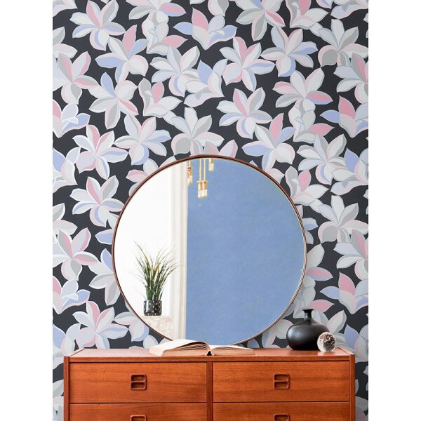 Tapete Grau, Silber, Rosa, Rose, Schwarz, Anthrazit livingwalls Vliestapete (389081)