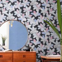 Tapete Grau, Silber, Rosa, Rose, Schwarz, Anthrazit...