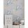 Tapete Blau, Bunt, Grau, Silber livingwalls Vliestapete (389065)