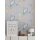 Tapete Blau, Bunt, Grau, Silber livingwalls Vliestapete (389065)