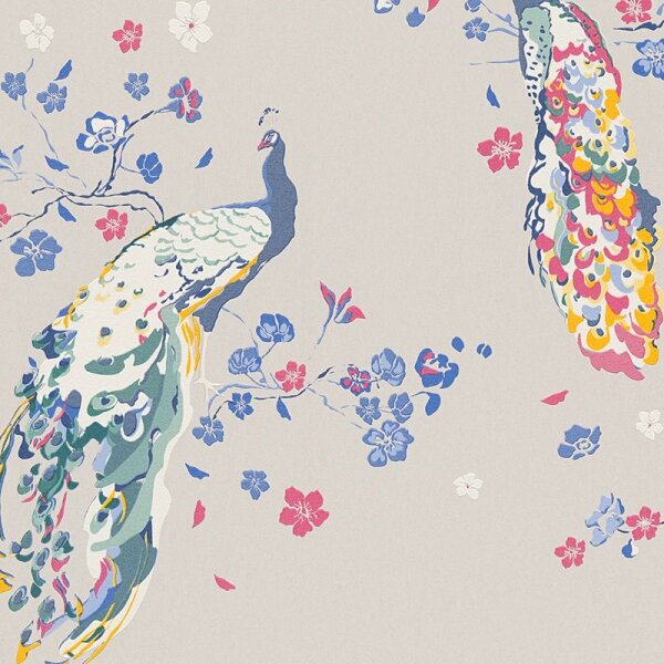 Tapete Blau, Bunt, Grau, Silber livingwalls Vliestapete (389064)