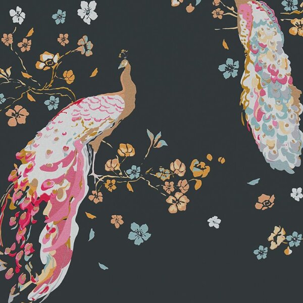 Tapete Bunt, Gelb, Vanille, Schwarz, Anthrazit livingwalls Vliestapete (389061)