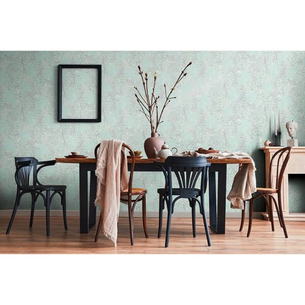 Tapete Grau, Silber, Grün livingwalls Vliestapete (389054)