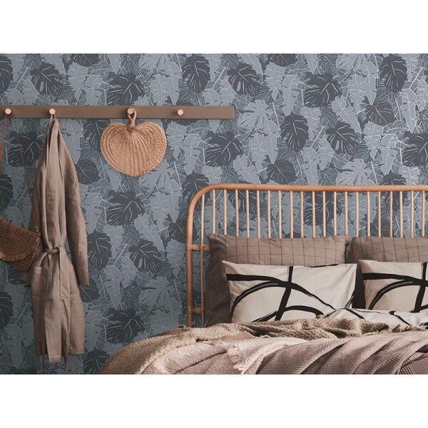 Tapete Grau, Silber, Schwarz, Anthrazit livingwalls Vliestapete (389052)