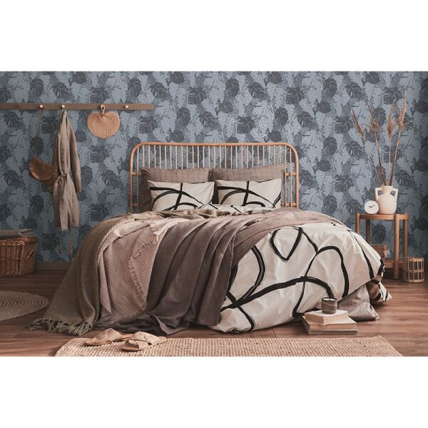 Tapete Grau, Silber, Schwarz, Anthrazit livingwalls Vliestapete (389052)