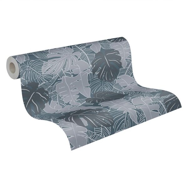 Tapete Grau, Silber, Schwarz, Anthrazit livingwalls Vliestapete (389052)