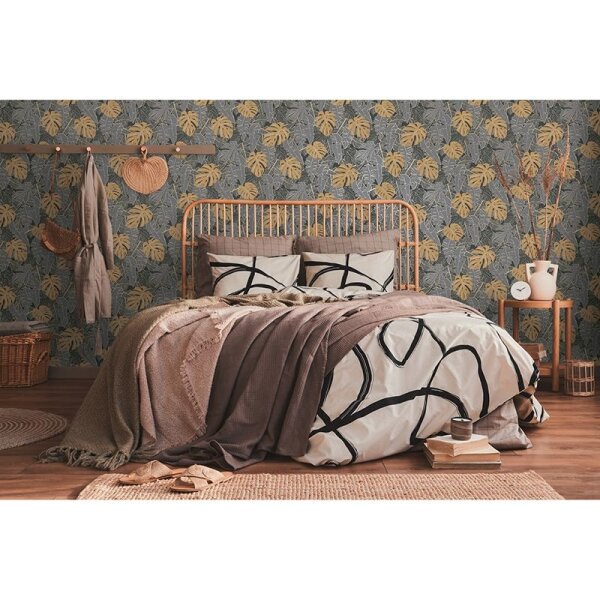 Tapete Grau, Silber, Schwarz, Anthrazit livingwalls Vliestapete (389051)