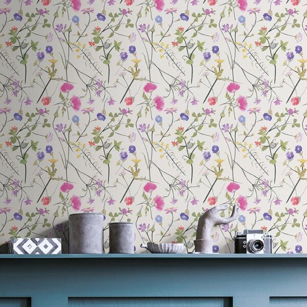 Tapete Bunt Weiß livingwalls Vliestapete (389011)