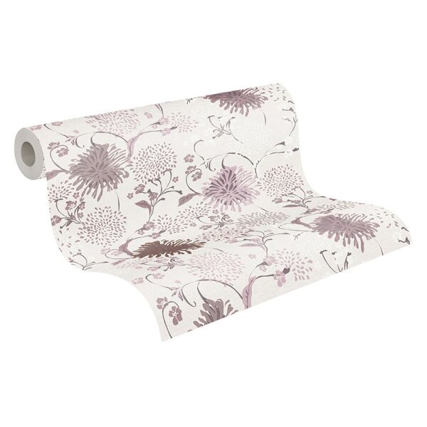 Tapete Braun, Greige, Pastellfarben, Rosa, Rose livingwalls Vliestapete (389001)