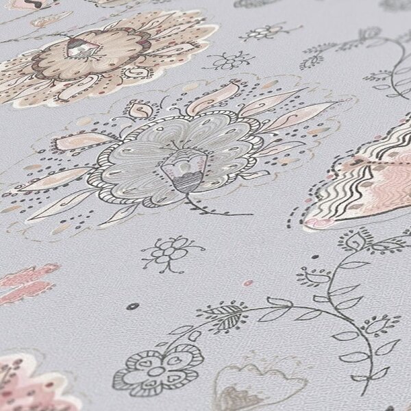 Tapete Grau, Silber livingwalls Vliestapete (388993)