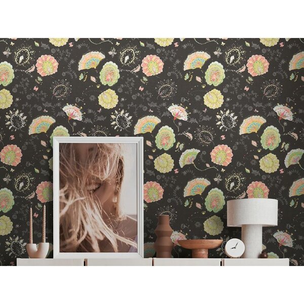 Tapete Bunt, Schwarz, Anthrazit livingwalls Vliestapete (388992)