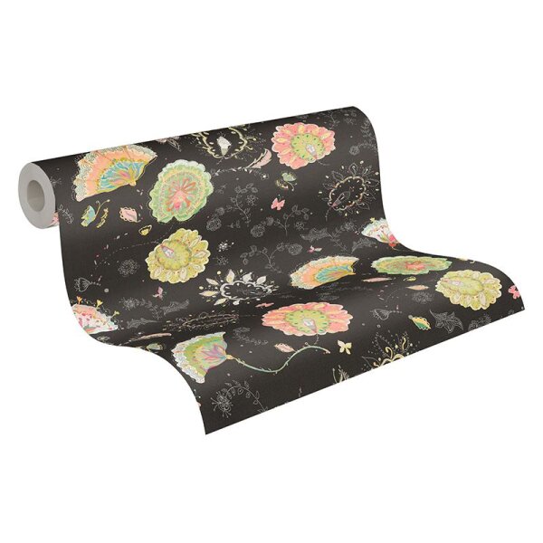 Tapete Bunt, Schwarz, Anthrazit livingwalls Vliestapete (388992)