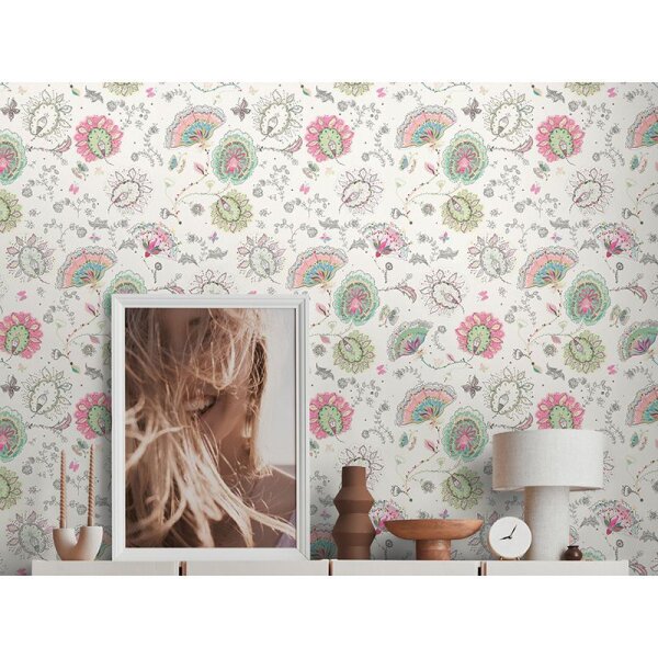 Tapete Bunt, Weiß livingwalls Vliestapete (388991)