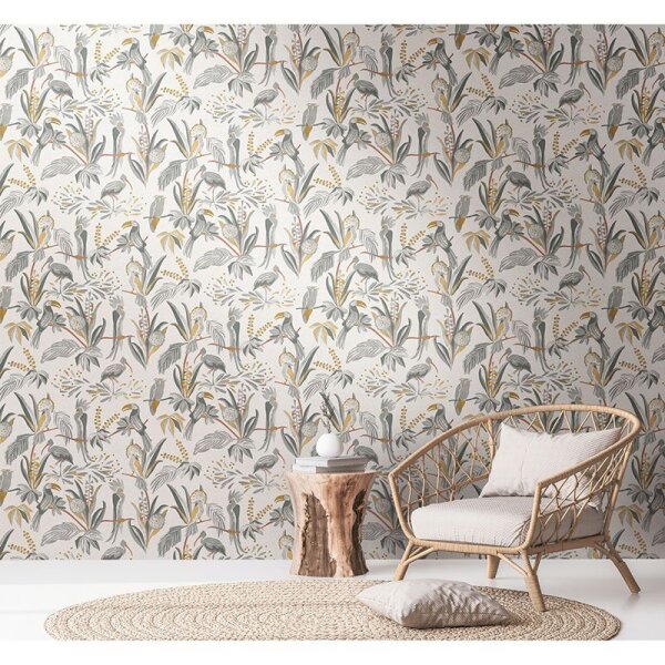 Tapete Grau, Silber livingwalls Vliestapete (388984)