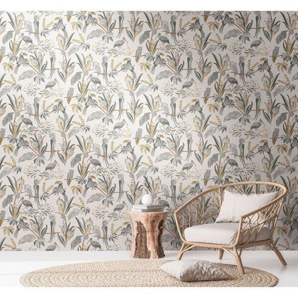 Tapete Grau, Silber livingwalls Vliestapete (388984)