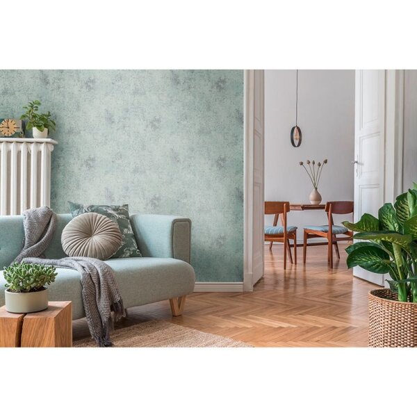 Tapete Blau, Grau, Silber, Pastellfarben AS-Creation Vliestapete (388327)