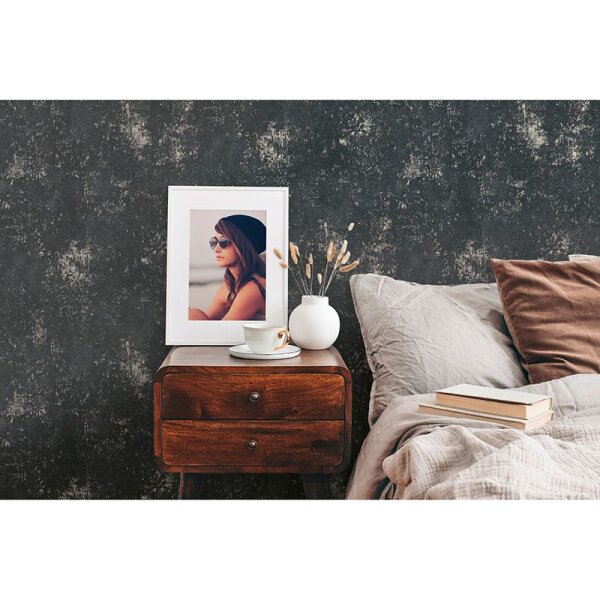 Tapete Schwarz, Anthrazit AS-Creation Vliestapete (388325)