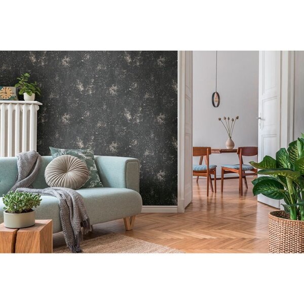 Tapete Schwarz, Anthrazit AS-Creation Vliestapete (388325)