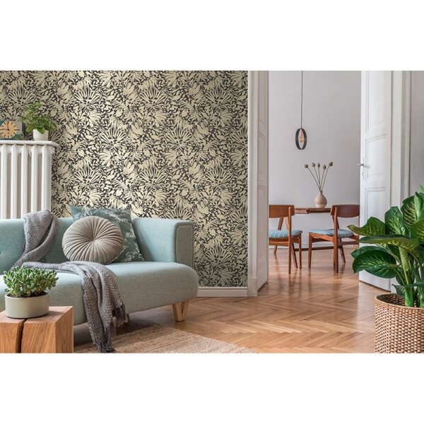 Tapete Gold, Kupfer, Schwarz, Anthrazit AS-Creation Vliestapete (388313)