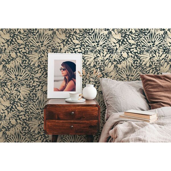 Tapete Gold, Kupfer, Schwarz, Anthrazit AS-Creation Vliestapete (388313)