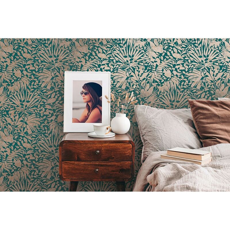 Tapete Gold, Kupfer, Grün AS-Creation Vliestapete (388311)