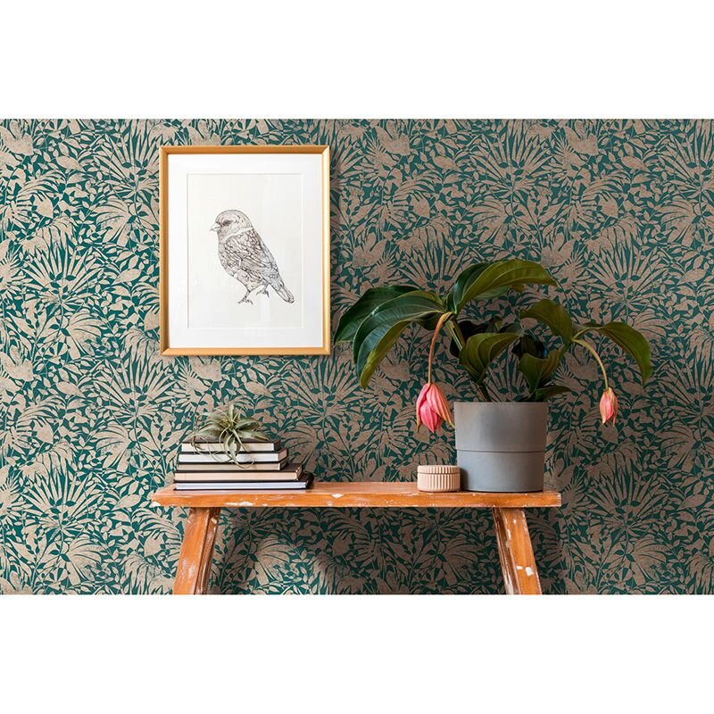 Tapete Gold, Kupfer, Grün AS-Creation Vliestapete (388311)