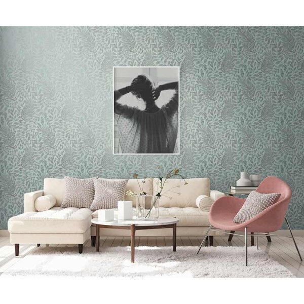 Tapete Blau, Grau, Silber, Pastellfarben AS-Creation Vliestapete (388301)