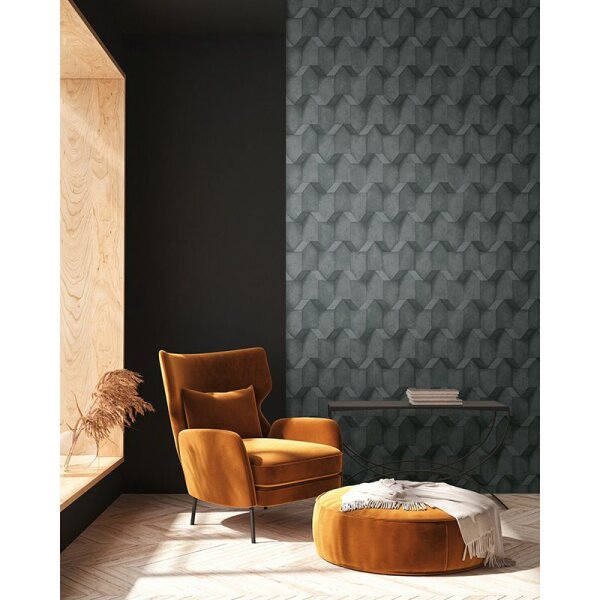 Tapete Schwarz, Anthrazit AS-Creation Vliestapete (388272)