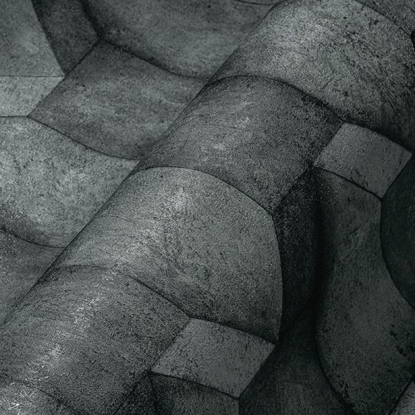 Tapete Schwarz, Anthrazit AS-Creation Vliestapete (388272)