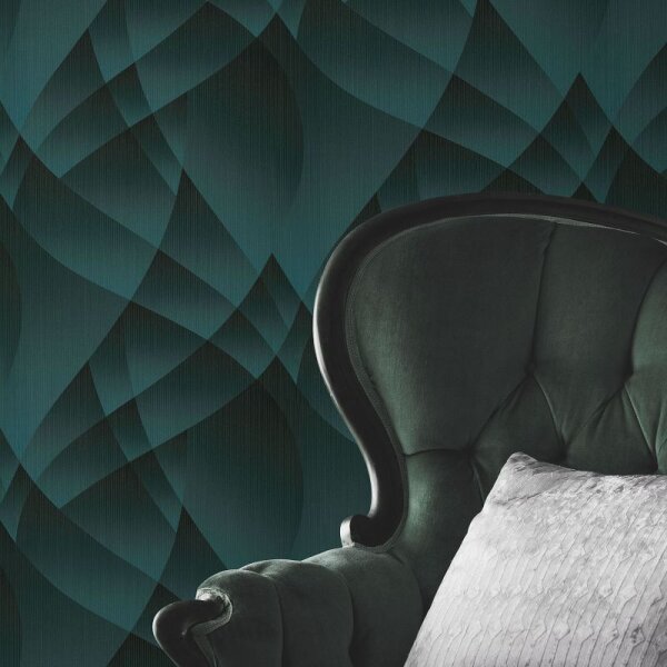 Tapete Grün, Petrol Guido Maria Kretschmer Vliestapete (1037418)