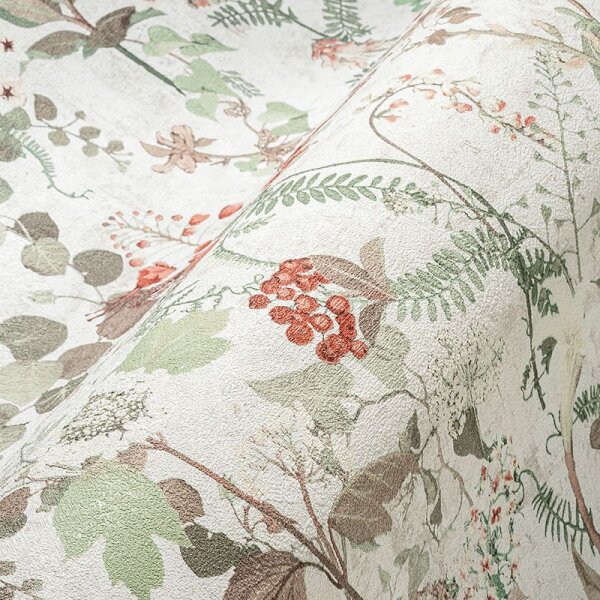 Tapete Beige, Creme, Braun, Grün AS-Creation Vliestapete (388252)