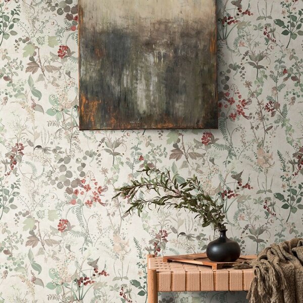 Tapete Beige, Creme, Braun, Grün AS-Creation Vliestapete (388252)