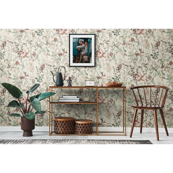 Tapete Beige, Creme, Braun, Grün AS-Creation Vliestapete (388252)