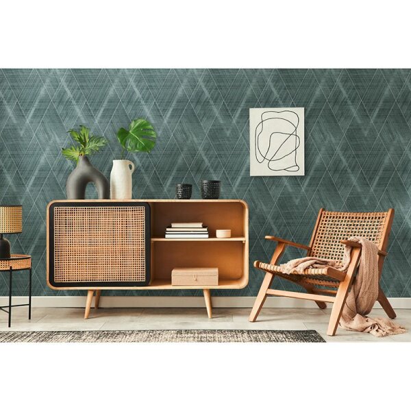 Tapete Grün, Schwarz, Anthrazit AS-Creation Vliestapete (388242)