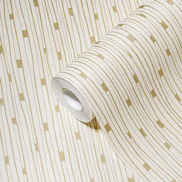 Tapete Beige, Creme, Gold, Kupfer AS-Creation Vliestapete (388223)