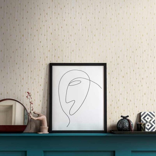 Tapete Beige, Creme, Gold, Kupfer AS-Creation Vliestapete (388223)