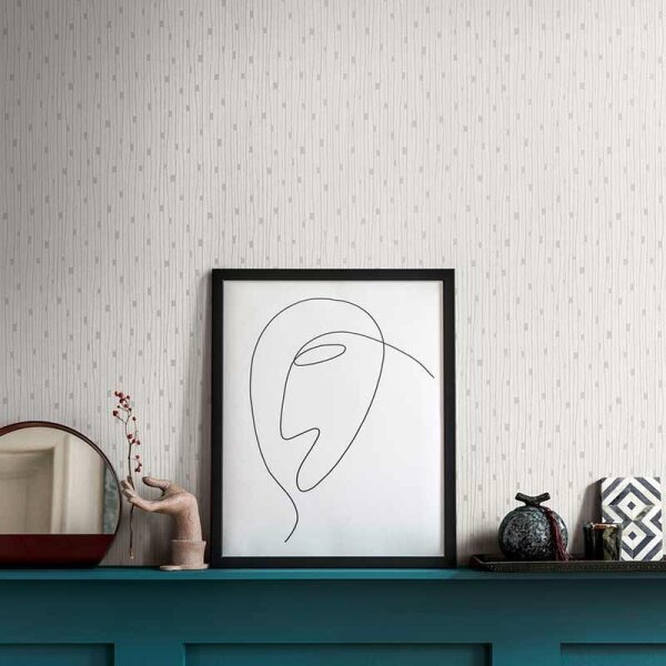 Tapete Grau, Silber, Weiß AS-Creation Vliestapete (388221)